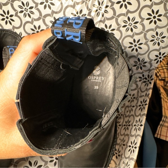 Osprey London women’s designer leather riding,biker,combat boots eu sz:39 us:8.5 - Picture 11 of 13